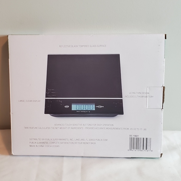 Electronic Black Kitchen Scale, New in Box. - Picture 2 of 3